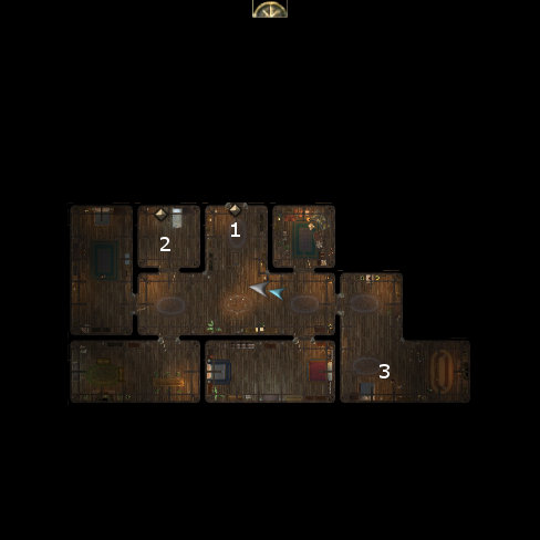 Weeping Willow Inn 2nd Floor map