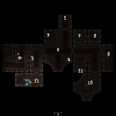 Crossroad Keep Interior map