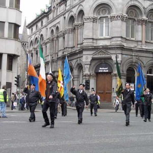 Ireland - Easter Monday in Dublin #1 - Sinn Fein on parade.
