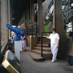 Paris Elaine at the Eifel Tower