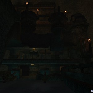 Morrowind: Dwarven machinery inside some Dwemer ruins.