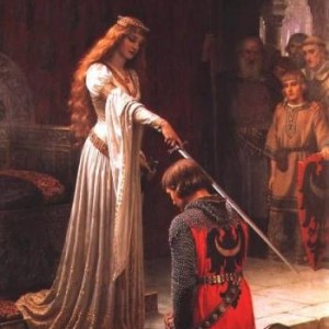 The Accolde    Edmond Blair Leighton 1901 (Guinevere and Lancelot)