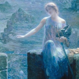 The Valkyrie's Vigil   Edward Robert Hughes 1906