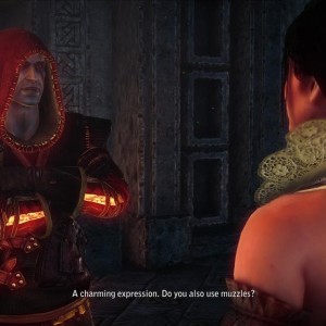 58 - Geralt's response when Philippa explains that her assistant is a "leashed" sorceress. It just means that the sorceress' are magically linked, and