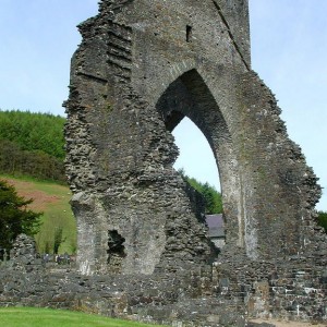 Talley Abbey, main wall ruin