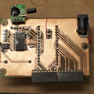 Populated clock PCB bottom side