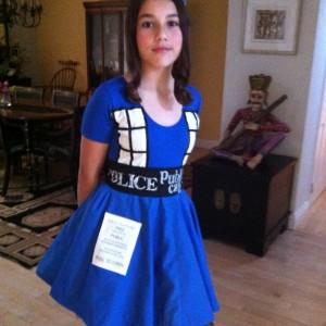 Tardis - my daughter is a Dr. Who fan and made the costume herself