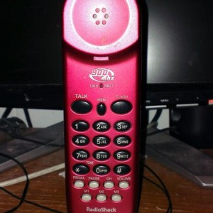 My trusty old cordless phone. Good reliable service since the dawn of the 21st century.