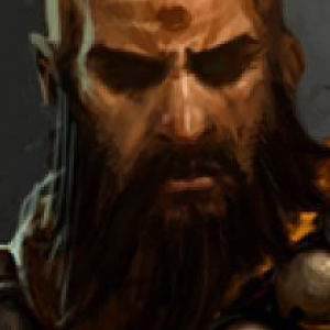 Diablo 3 monk -- as BG2 portrait