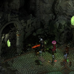 Screenshot from the "Od Nua" dungeon in Pillars of Eternity