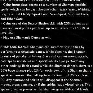 Shaman info