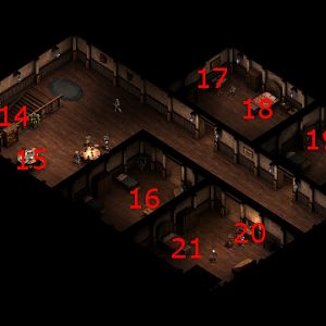 Goose and Fox, Upper Floor Map