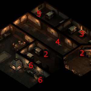 Scrivener's Dormitory Map