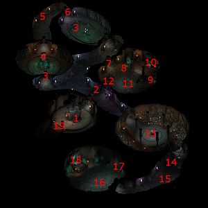 Lle A Rhemen, Upper Level Map